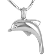 Load image into Gallery viewer, Dolphin Jumping Cremation Necklace