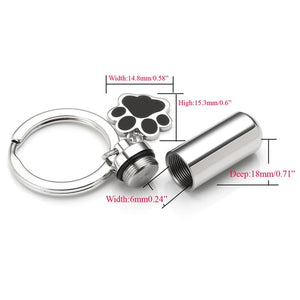 Paw Print Keychain