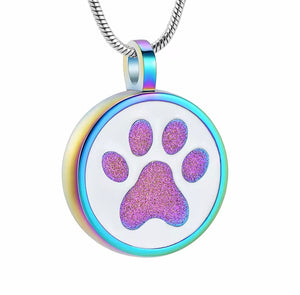 Paw Print Cremation Pendant