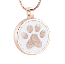 Load image into Gallery viewer, Paw Print Cremation Pendant