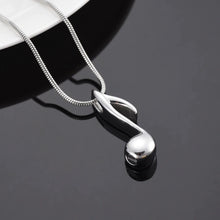 Load image into Gallery viewer, Musical Note Cremation Necklace