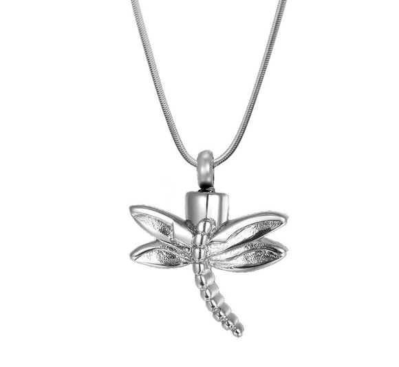 Dragonfly Cremation Necklace