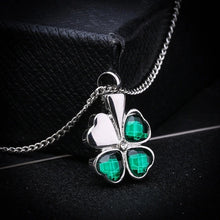 Load image into Gallery viewer, Four Leaf Clover Cremation Necklace