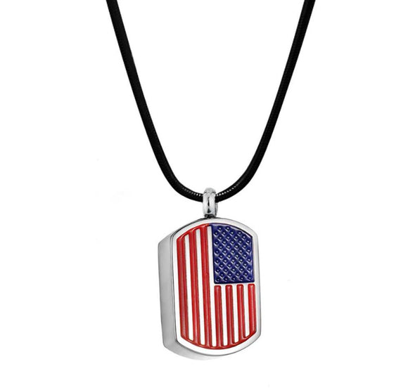 American Flag Cremation Pendant