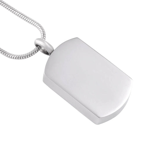 Stainless Steel Dogtag Cremation Pendant