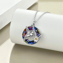 Load image into Gallery viewer, Colorful Hummingbird Cremation Pendant