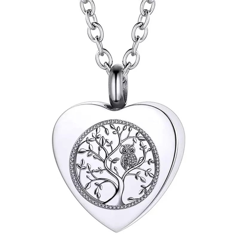 Heart with Tree of Life and Owl